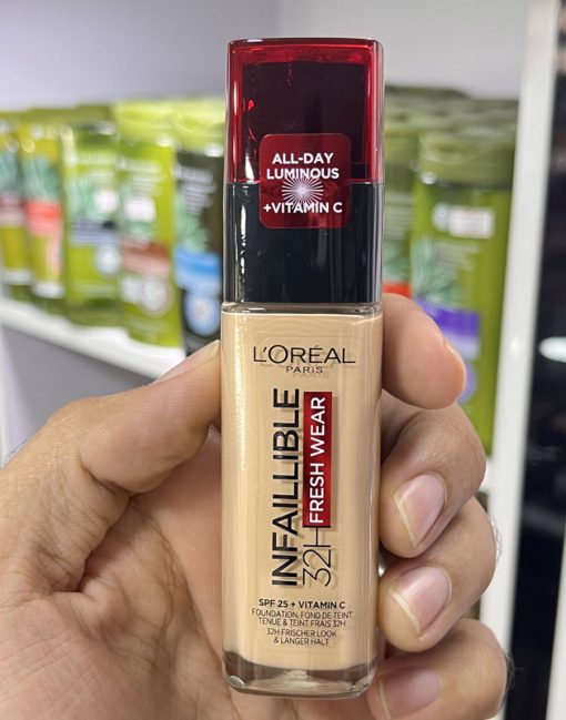 کرم پودر لورال اصل فرانسه مدل اینفالیبل| LOREAL cream powder INFALLIBLE