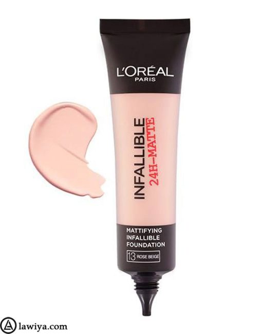 کرم پودر لورآل سری INFALLIBLE 24H MATTE شماره 13 ROSE BEIGE