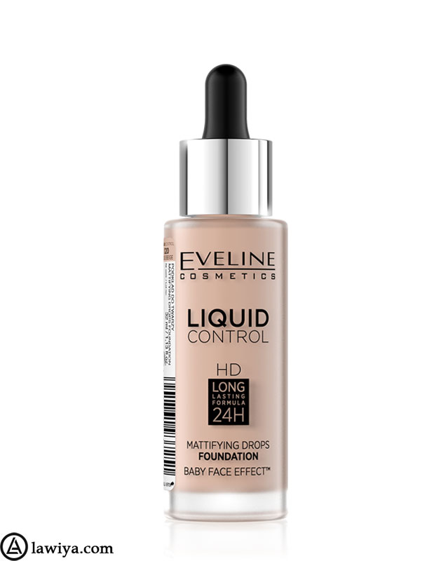 کرم پودر اولاین مدل Evelin Cosmetics Liquid Control حجم 32 میل