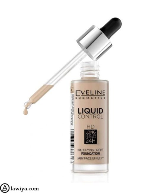 کرم پودر اولاین مدل Evelin Cosmetics Liquid Control حجم 32 میل