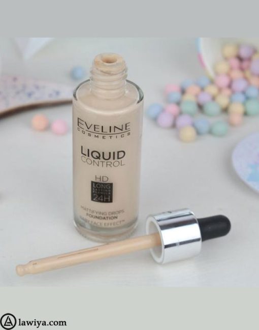 کرم پودر اولاین مدل Evelin Cosmetics Liquid Control حجم 32 میل