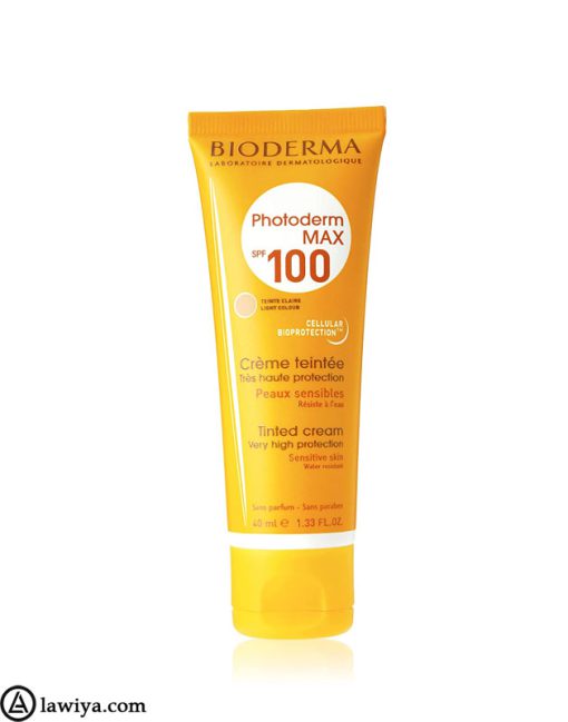 کرم ضد آفتاب رنگ روشن بایودرما اصل مدل Photoderm MAX Spf 100