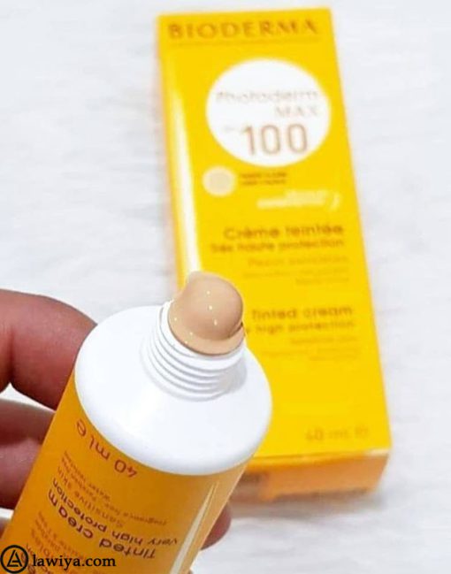 کرم ضد آفتاب رنگ روشن بایودرما اصل مدل Photoderm MAX Spf 100