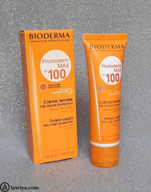 کرم ضد آفتاب رنگ روشن بایودرما اصل مدل Photoderm MAX Spf 100