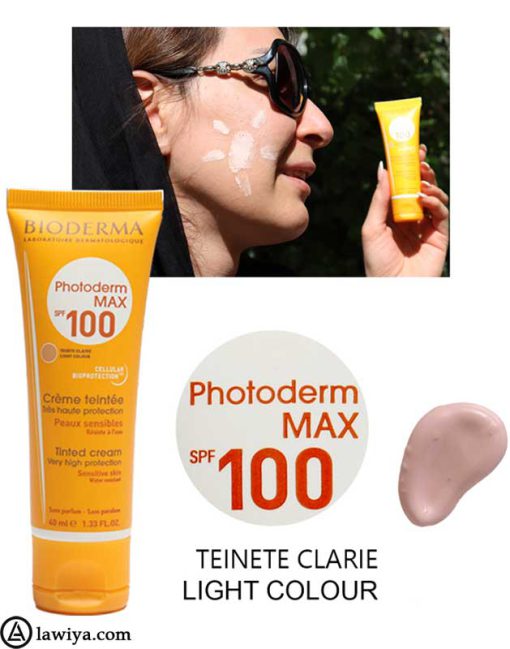 کرم ضد آفتاب رنگ روشن بایودرما اصل مدل Photoderm MAX Spf 100