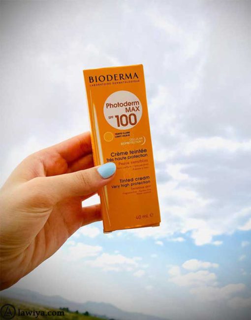 کرم ضد آفتاب رنگ روشن بایودرما اصل مدل Photoderm MAX Spf 100