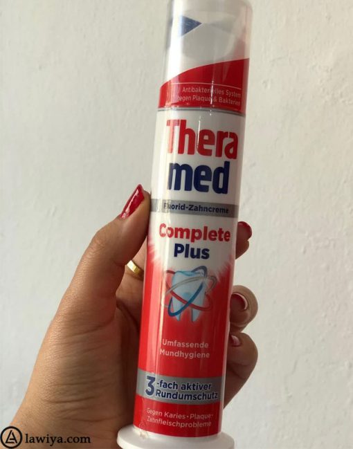 خمیر دندان پمپی ترامد اصل آلمان مدل Theramed Complete Plus