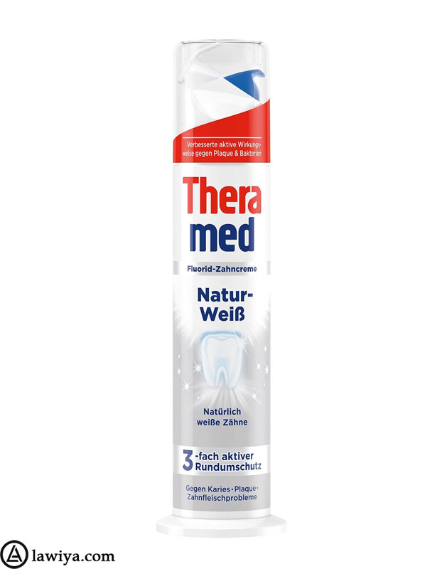 خمیر دندان پمپی ترامد اصل آلمان مدل Theramed Natur Waib