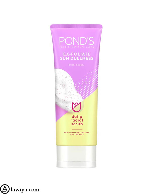 فوم اسکراب لایه بردار پوست پوندز اصل آمریکا مدل Ponds Ex-Foliate Sun Dullness