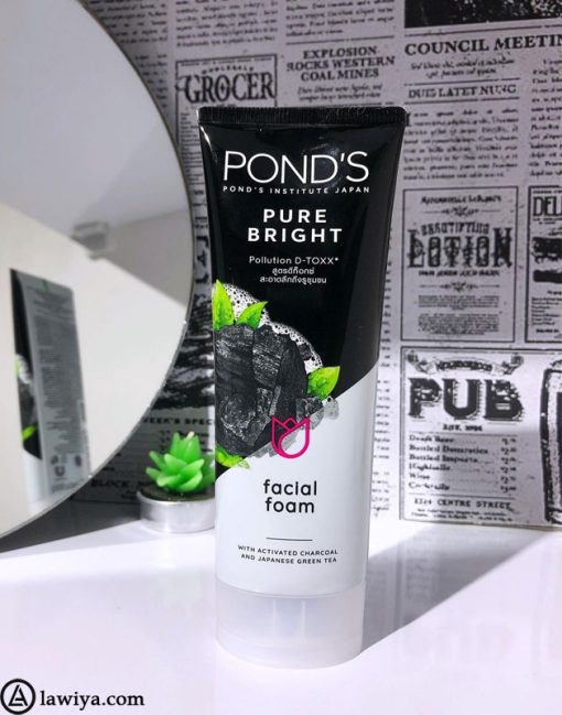 فوم شستشوی شفاف کننده و روشن کننده پوندز اصل آمریکا مدل Ponds Pure White