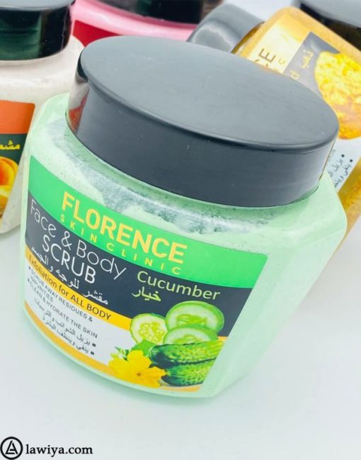 اسکراب صورت و بدن فلورانس مدل خیار Florence Scrub Face & Body Cucumber