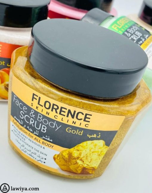 اسکراب صورت و بدن فلورانس مدل طلا Florence Scrub Face & Body Gold