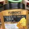 اسکراب صورت و بدن فلورانس مدل طلا Florence Scrub Face & Body Gold