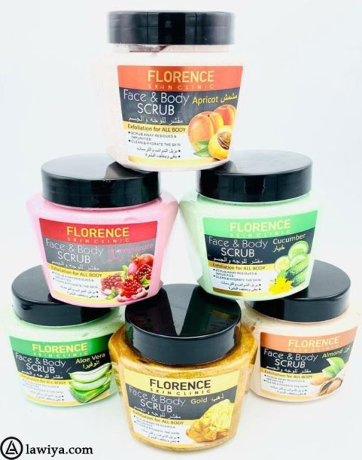 اسکراب صورت و بدن فلورانس مدل طلا Florence Scrub Face & Body Gold