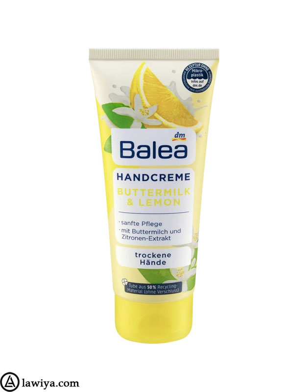 کره نرم کننده باله آ مدل شیر و لیمو Balea Handcreme Buttermilk & Lemon حجم 100 میلی لیتر