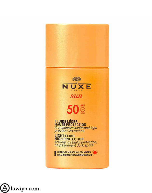 ضد آفتاب فلویید های پروتیکشن اس پی اف 50 نوکس Light Fluid High Protection SPF50, NUXE Sun حجم 50 میلی لیتر1