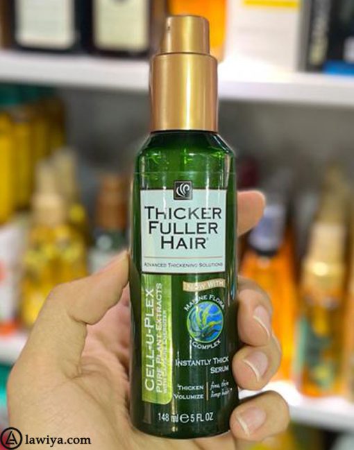 سرم حجم دهنده و ضخیم کننده موی تیکر فولر هیر اصل Thicker Fuller Hair Instantly Thick Serum6