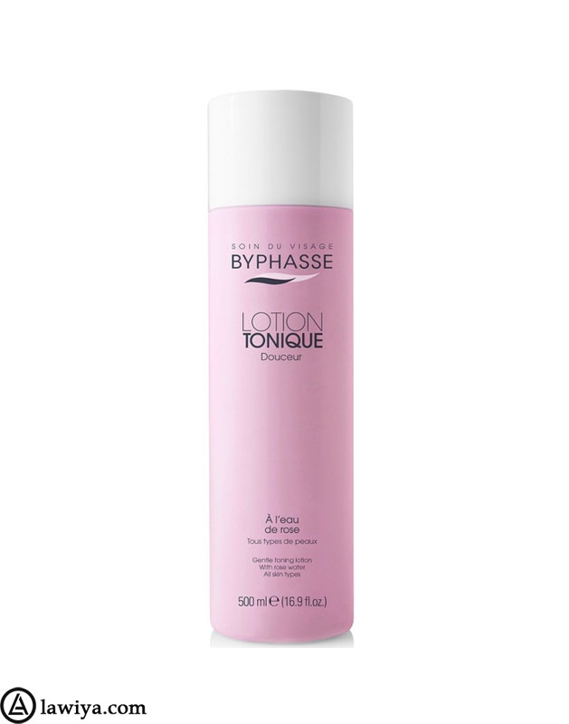 تونر بایفاس روشن کننده ملایم با گلاب برای انواع پوست 500 میلی لیتر |BYPHASSE Gentle toning lotion