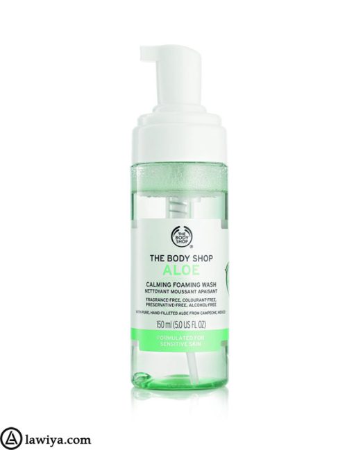 فوم شستشو صورت بادی شاپ مدل آلوئه ورا اصل انگلستان Body Shop Aloe Foaming Wash1