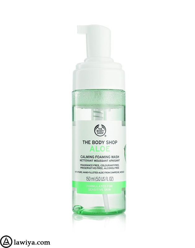 فوم شستشو صورت بادی شاپ مدل آلوئه ورا اصل انگلستان Body Shop Aloe Foaming Wash1