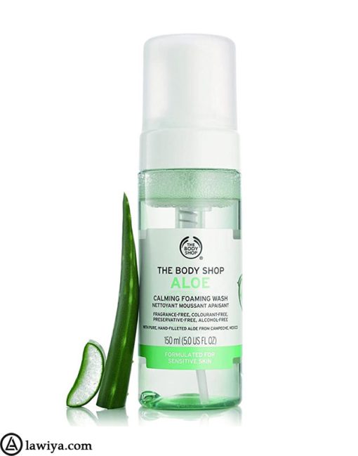 فوم شستشو صورت بادی شاپ مدل آلوئه ورا اصل انگلستان Body Shop Aloe Foaming Wash2