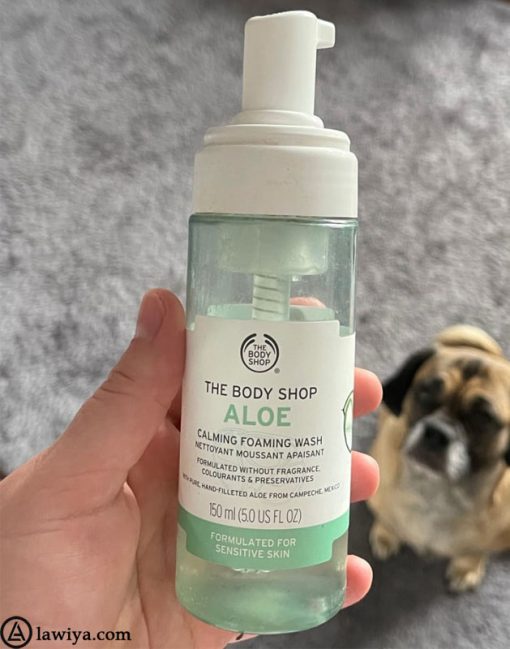 فوم شستشو صورت بادی شاپ مدل آلوئه ورا اصل انگلستان Body Shop Aloe Foaming Wash5