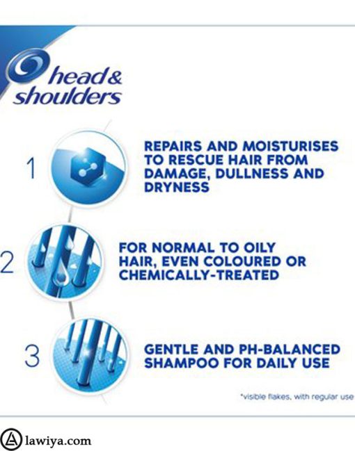 شامپو ضد ریزش مو هد اند شولدرز اصل فرانسه Head and Shoulders Anti Hair Fall Anti Chute5