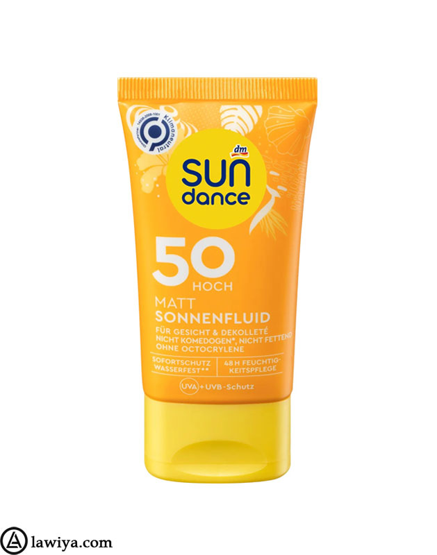 کرم ضد آفتاب مات فلویید سان دنس اورجینال آلمان SUNDANCE Sunscreen Fluid Matte SPF 501