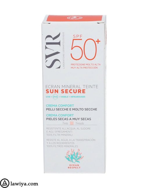 کرم ضد آفتاب رنگی اس وی آر مینرال اصل فرانسه SVR Écran Minéral Teinté SPF 503