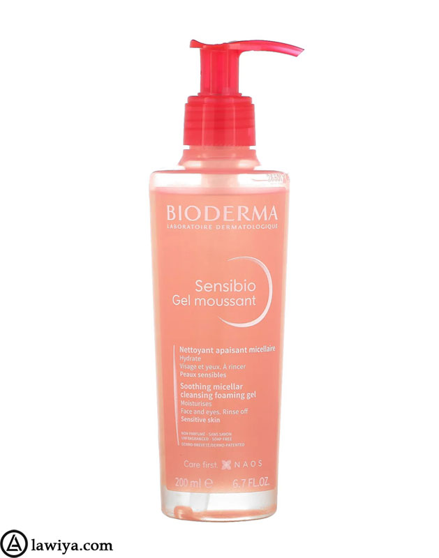 ژل شستشوی پوست خشک سنسبیو بایودرما برای پوست های حساس و خشک اصل فرانسه Bioderma sensibio gel moussant cleansing foam حجم 200 میل1