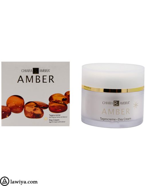 کرم روز ضد چین و چروک کیارا آمبرا مدل آمبر اصل آلمان Chiara Ambra Amber Day Cream