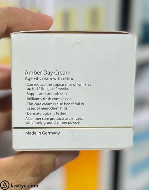 کرم روز ضد چین و چروک کیارا آمبرا مدل آمبر اصل آلمان Chiara Ambra Amber Day Cream6