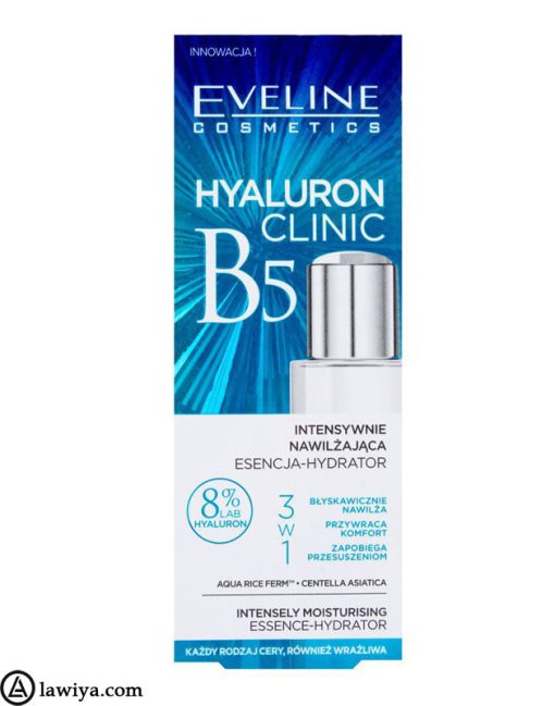 سرم آبرسان هیدراتور هیالارون کلینیک ب 5 اولاین اصل فرانسه Eveline Hyaluron Clinic B5 Hyaluronic Gel Filler3