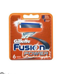 تیغ یدک ژیلت مدل فیوژن پاور اصل آلمان بسته 6 عددی | Gillette Fusion Power shaving Razor