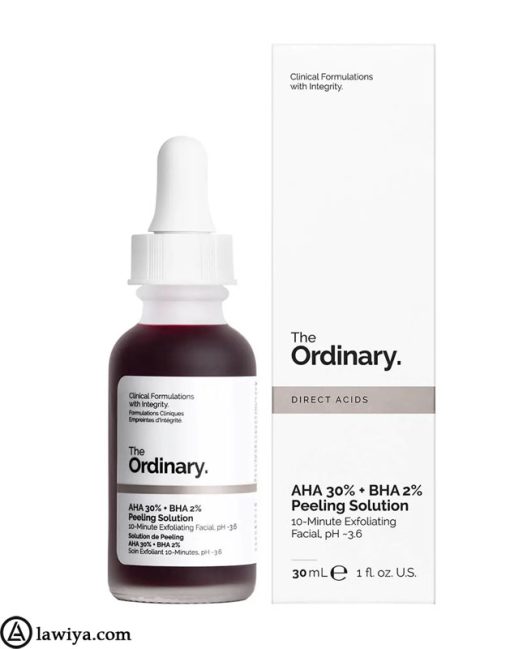 سرم پیلینگ (قرمز) و لایه بردار اوردینری اصل کانادا The Ordinary AHA 30% + BHA 2% Peeling Solution3