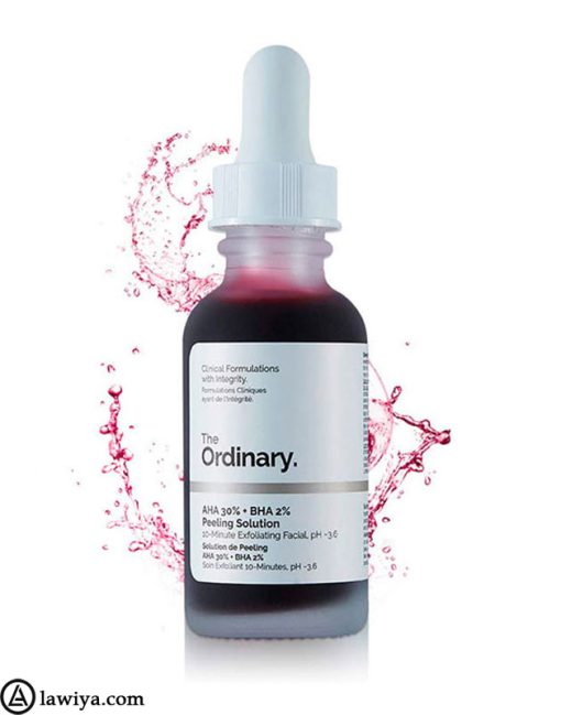 سرم پیلینگ (قرمز) و لایه بردار اوردینری اصل کانادا The Ordinary AHA 30% + BHA 2% Peeling Solution4