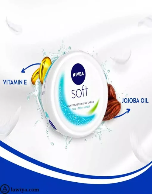 کرم مرطوب کننده دست و صورت سافت نیوآ اصل آلمان Nivea soft6