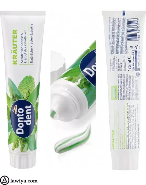 خمیر دندان گیاهی دنتودنت اصل آلمان_Dontodent krauter toothpaste10