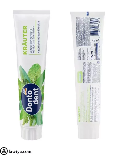 خمیر دندان گیاهی دنتودنت اصل آلمان_Dontodent krauter toothpaste3