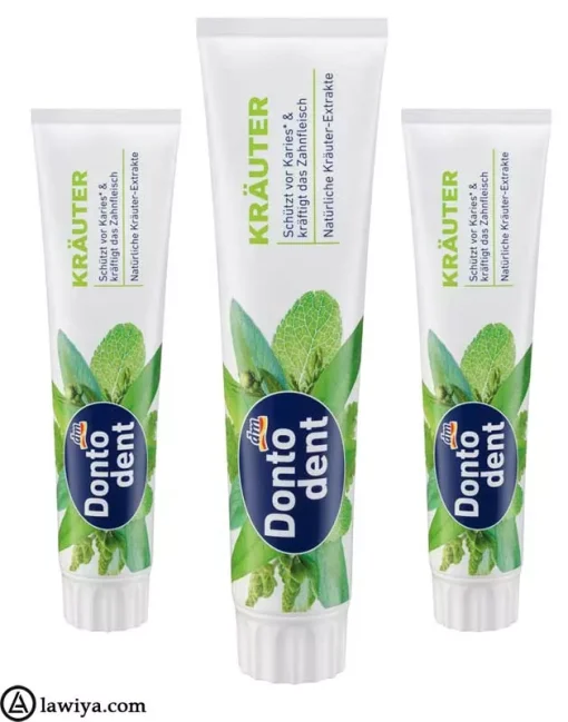 خمیر دندان گیاهی دنتودنت اصل آلمان_Dontodent krauter toothpaste7