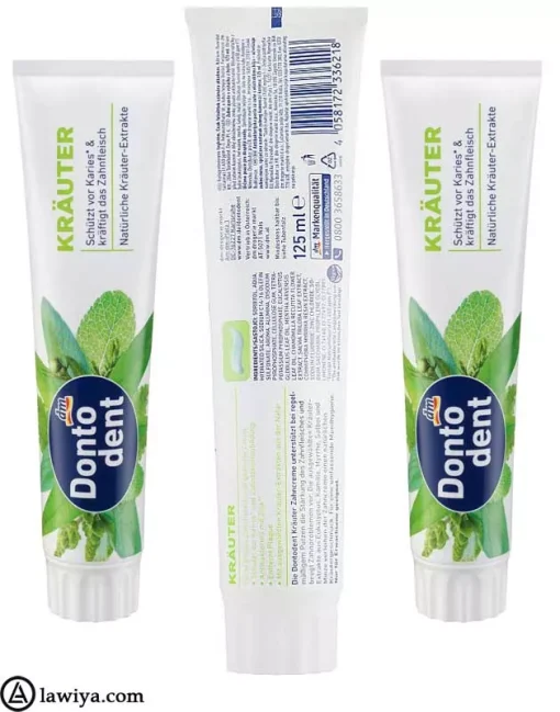 خمیر دندان گیاهی دنتودنت اصل آلمان_Dontodent krauter toothpaste9