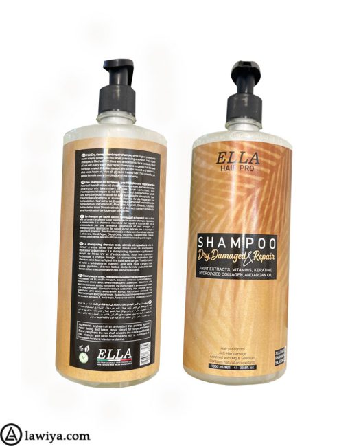 شامپو کراتینه ترمیم کننده الا ساخت ایتالیا_ Ella hair pro dry damaged repair shampoo