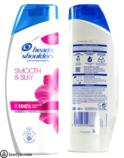 شامپو ضد شوره و ضد وز و درخشان کننده هد اند شولدرز اصل فرانسه Head & Shoulders Smooth & Silky4