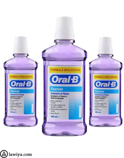 دهان شویه فلورینس اورال بی اصل آلمان ORAL-B fluorinse mouthwash4