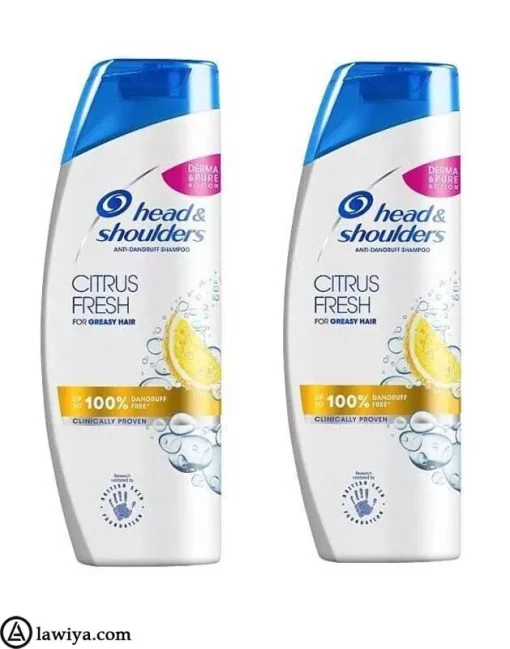 شامپو ضد شوره موهای چرب لیمویی هد اند شولدرز اصل فرانسه head and shoulders مدل Citrus Fresh3