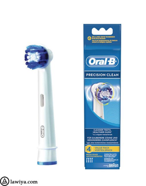 یدک مسواک برقی اورال-بی مدل Precision clean بسته 4 عددی اصل المان - Oral B Precision Replacement Heads 4 pack