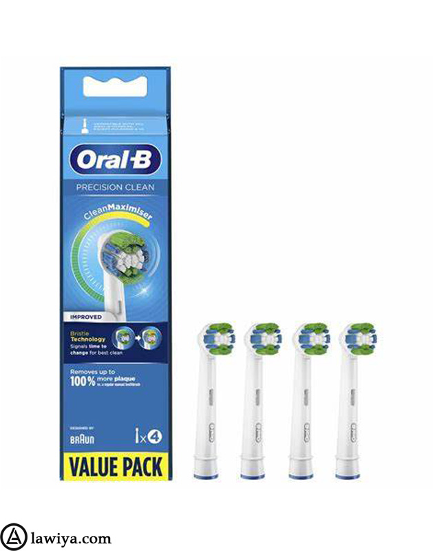 یدک مسواک برقی اورال بی اصل آلمان مدل Oral-B Precision clean بسته 4 عددی - Oral B Precision clean Heads 4 pack