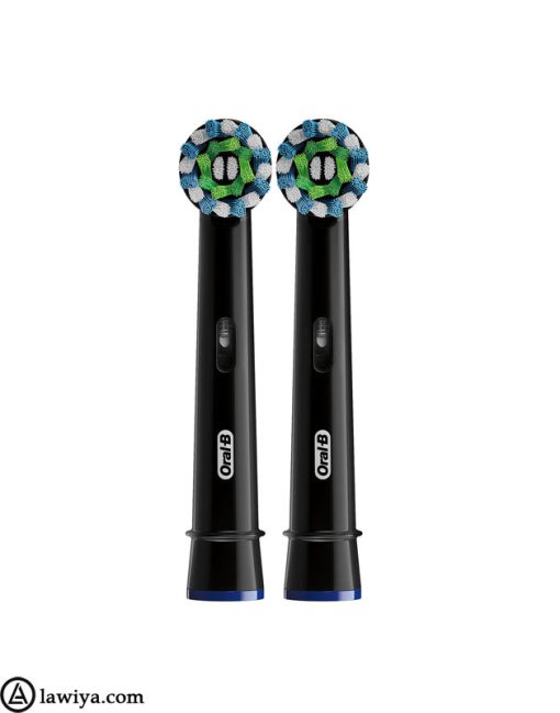 یدک مسواک برقی اورال بی مدل کراس اکشن نسخه مشکی اصل آلمان بسته 2 عددی - Oral B cross action black edition Heads brush pack of 2