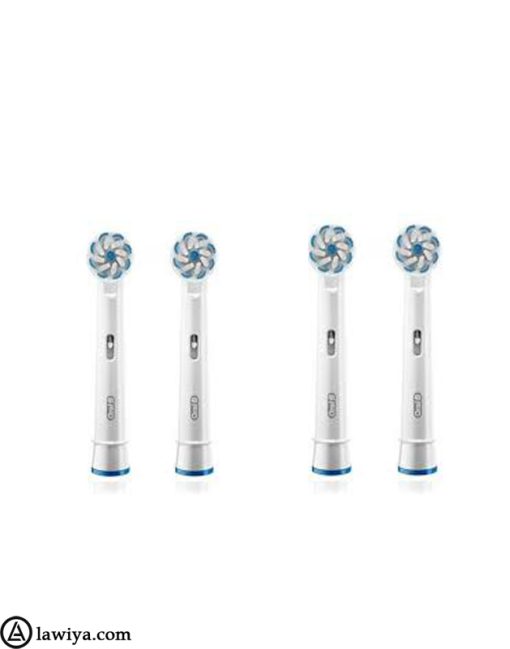 یدک مسواک برقی اورال بی اصل آلمان مدل sensitive clean بسته 4 عددی - Oral B sensitive clean Heads brush pack of 4