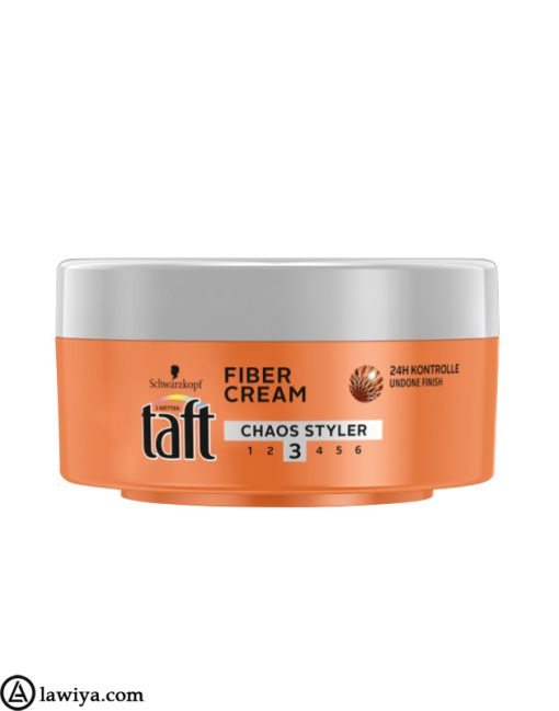 کرم حالت دهنده مو فیبر تافت مدل Chaos Styler اصل المان - Taft Fiber Cream Chaos Styler